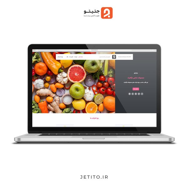 طراحی سایت شرکتی محصولات ارگانیک - جتیتو