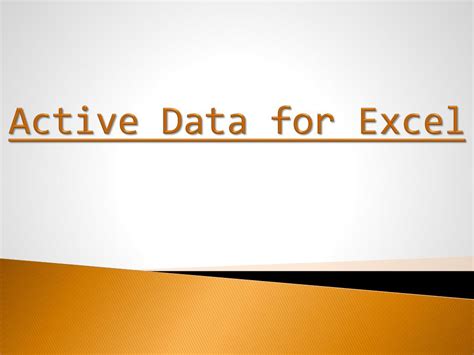 Download ActiveData For Excel